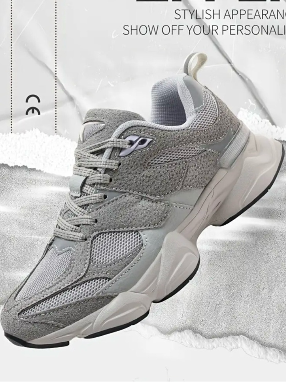 Gray Women's Athletic Sneakers - Unbranded